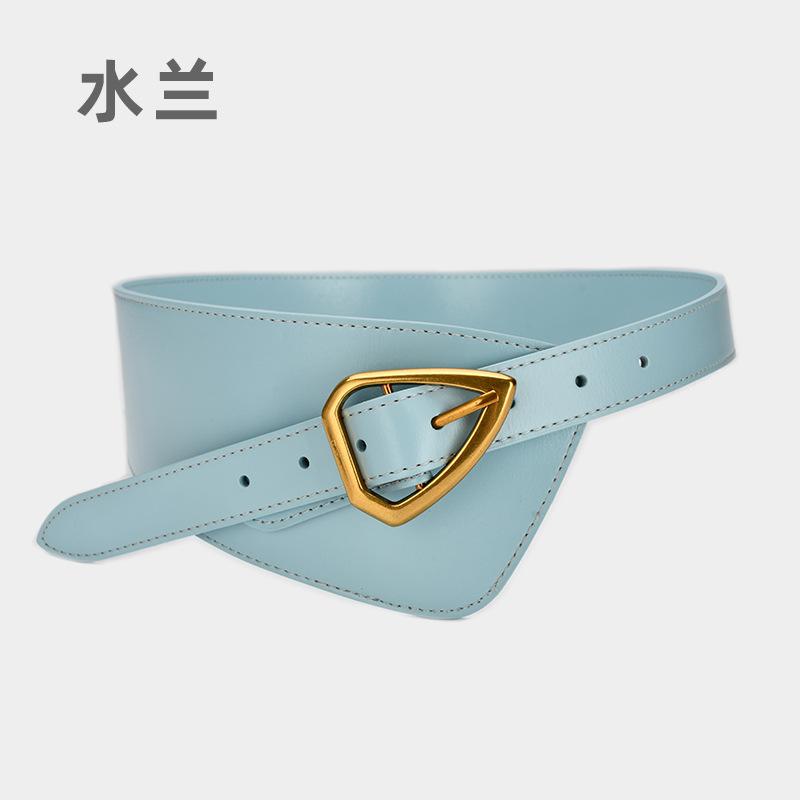 Hot Sale Women Genuine Leather Waistbands Waist Seal Fashion Metal Pin Buckles Belts Strap Personality Female Wide Soft Belt