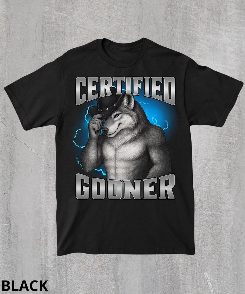 Certified Gooner Shirt,Funny Cringe Shirt,Werewolf Meme Tshirt,Gen Z Shirt For Men Women,Embarassing Shirt,Offensive Sarcastic Humor Shirt