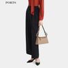 PORTS Women's Simple Black Wide-Leg Pants