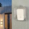 1 Set Wireless Door Bell Chime Button Protective Cover Outdoor Home Doorbell Waterproof Cover Splash Guard Cover