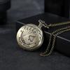 Best Gifts Luxury Quartz Pocket Watch Design Playing Card Necklace Pendant Pocket Watch Clock for Mens Womens