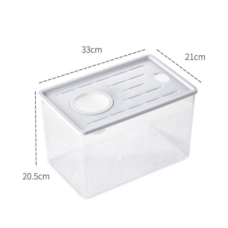 Transparent Desktop Fish Tank with Cover - Ecological Micro Landscape for Goldfish & Turtles