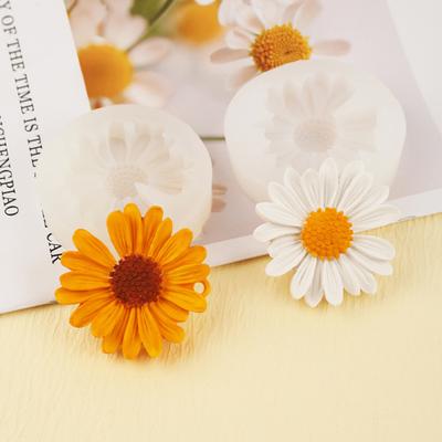 1/2 шт. силиконовая форма для цветка, антипригарная, легко снимаемая, самодельная, ручная работа, изготовление ароматических свечей, гипсовая цементная глина, эпоксидная смола, литейная форма