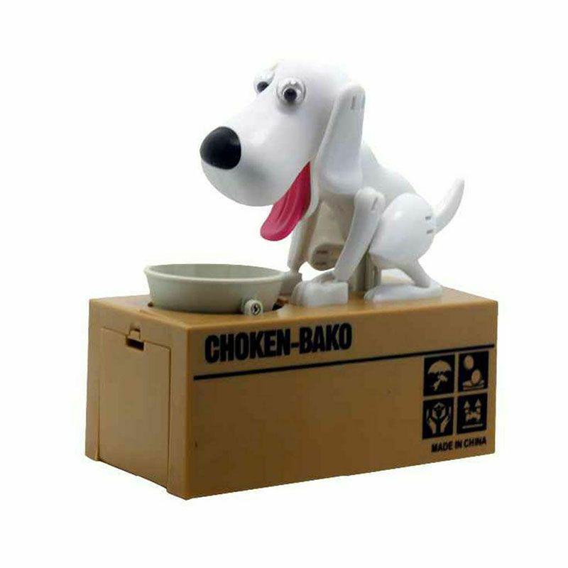 Очаровательная копилка в виде щенка с забавным автоматическим действием поедания для детей