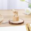 Decoration Book Shelf Wooden Animal Ornaments Educational Toys Wood DIY Craft Mini Desktop Decor