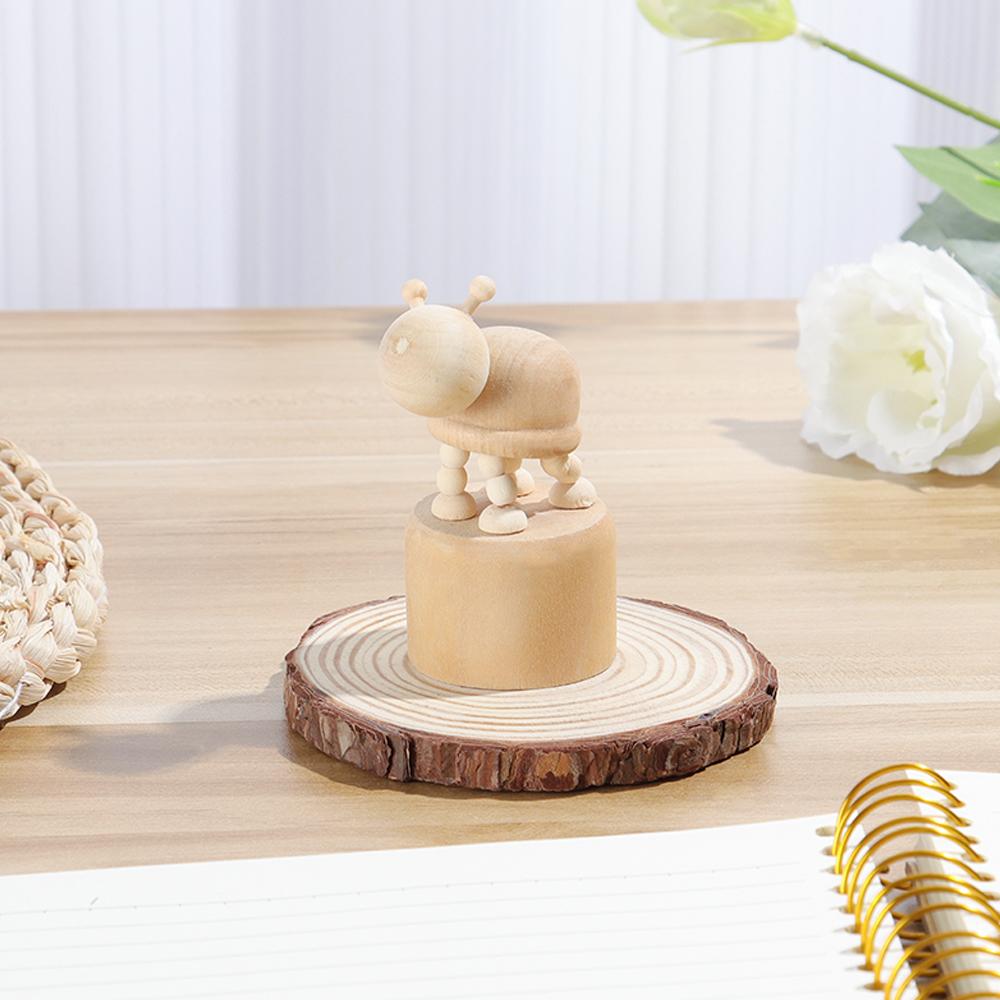 Book Shelf Gifts Mini Desktop Decor Wooden Animal Ornaments Wood DIY Craft Educational Toys