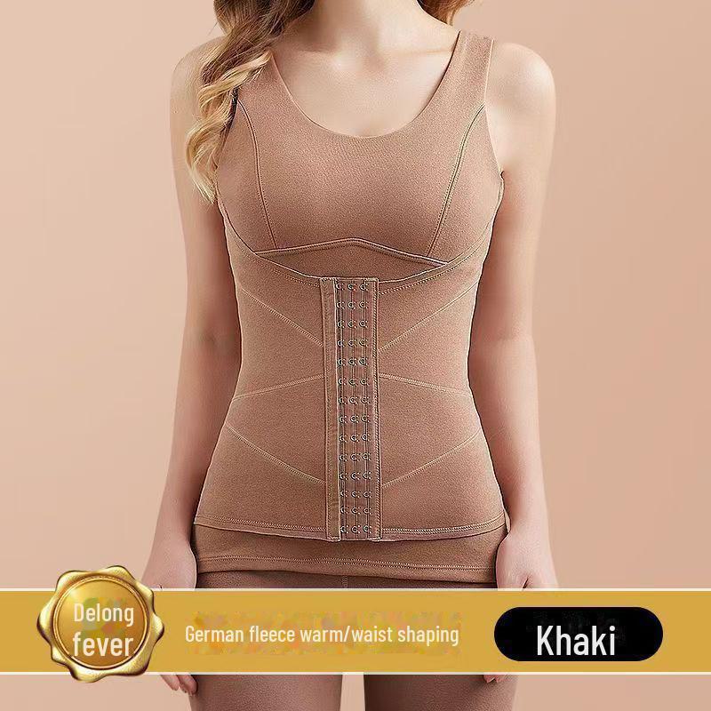 Женский самонагревающийся флисовый жилет: Теплый базовый слой с подкладкой на груди, облегающий фигуру, для осени/зимы