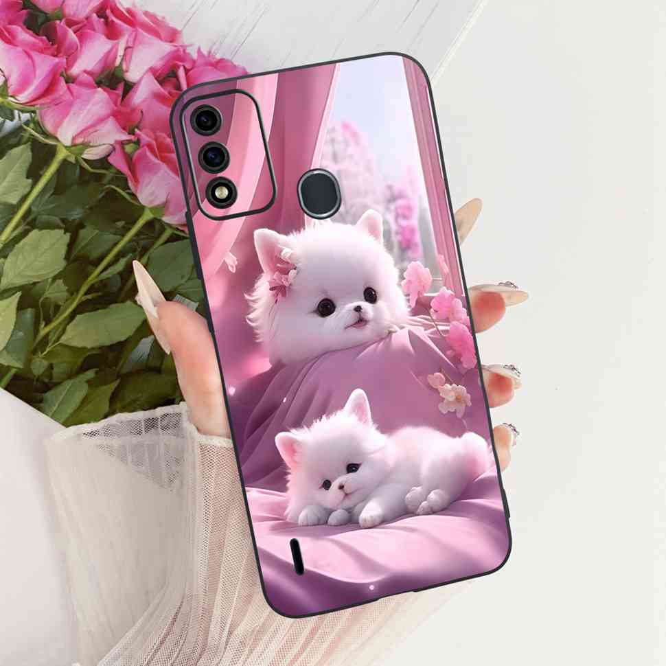 Для ITEL A48 Чехол Милый Лев Бабочка Силиконовый ТПУ Мягкий Чехол Защитный Ударопрочный Задняя Крышка Для ITEL A 48 ITELA48 Чехол для Телефона