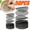50 Piece Pot Hole Screen Mat Round Drainage Hole Screen To Prevent Soil Loss Plant Drainage Screen Gasket Gardening Supplies