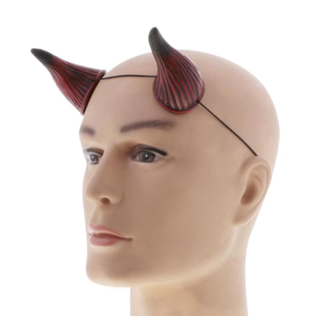 Party Hairhoop Devil Horn Hairband Animation Costume Party Props Headdress Theme Party Headband Accessories