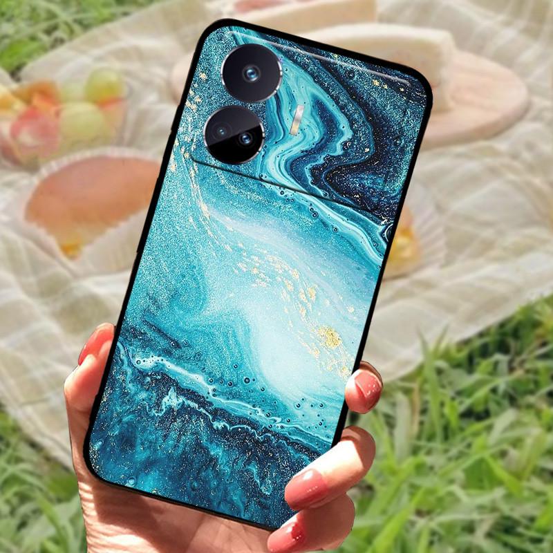 Чехол для Realme GT Neo 5 SE Популярный рисунок Черный силиконовый Мягкая задняя крышка Чехол для Realme GT Neo 5 SE 5SE Чехол для телефона Funda