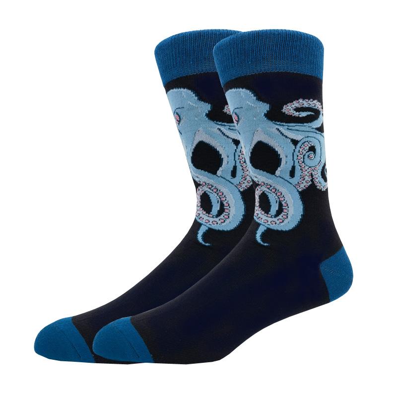 Мужская мода осень-зима носки для скейтборда Happy Creative пингвин дельфин акула коала носки новинка команда смешные мужские носки