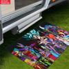 Anime Super Saiyan & Villains Group Doormat, 2D Print Floor Mat, Entrance Rug for Bathroom Living Room Kitchen Home Decor Gift
