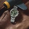 TIMEX Waterbury TW2Y19100 quartz 100m water resistant mineral glass green dial stainless steel men's watch