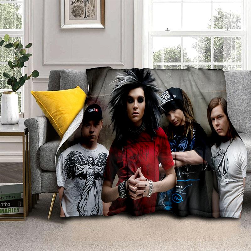 2025 Новый Стиль Tokio Hotel Рок-группа Билл Том Каулитц Плед, Мягкий Плед для Дома Спальни Кровати Дивана Покрытие Подарок для Детей