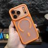 Двухцветный матовый чехол Magsafe для iPhone 15 16 17 Pro Max Air 14 Plus 13 11 12 Магнитная матовая противоударная крышка