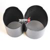 1PC Car Universal Straight Flange Carbon Fiber Exhaust Tip Cover Exhaust Muffler Pipe Tip case Exhaust Tip carbon fiber housing