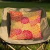Dahlia Flower Pattern Cushion Cover Soft Reversible Durable Pillow Cover MultiScene Use for Home Car Daily Comfort