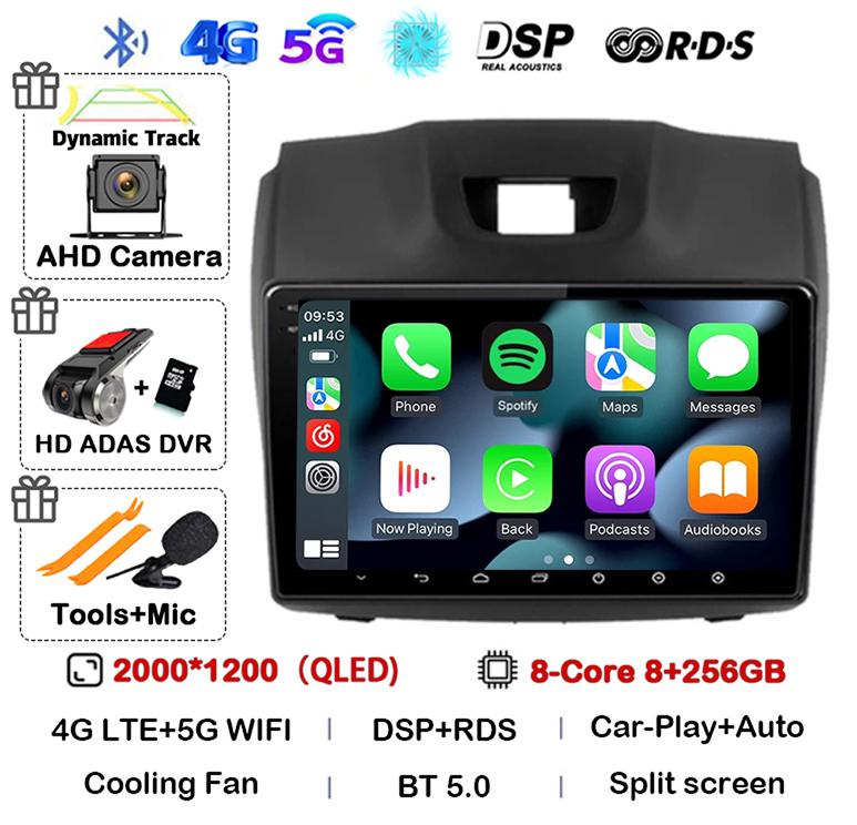 Android 14 Автомагнитола Carplay Auto для Chevrolet Holden S10 TRAILBLAZER COLORADO ISUZU DMAX GPS Мультимедийный Стерео Видеоплеер 4G