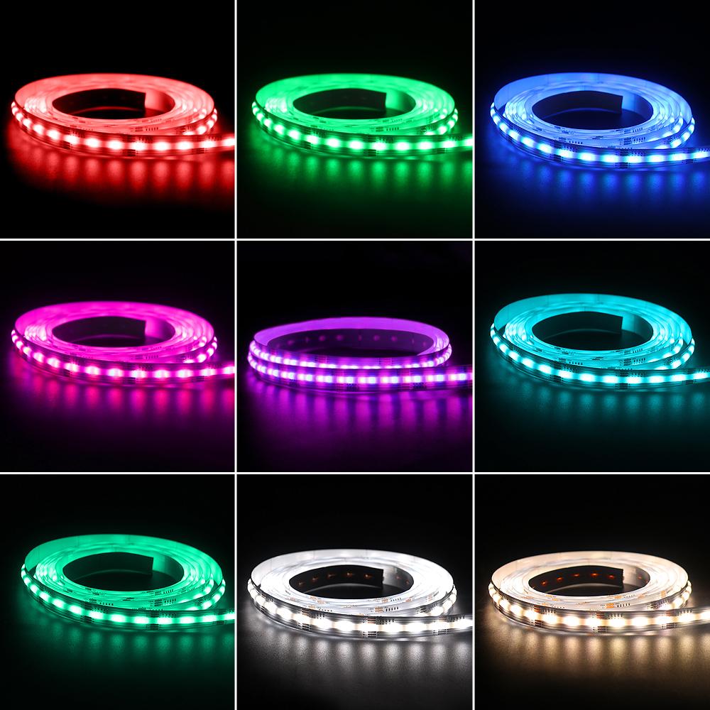 Светодиодные ленты RGBWC COB, 630 светодиодов/м, декор комнаты, гибкая RGBW RGB + CCT RGB + динамическая белая лента, 24 В, домашняя атмосфера