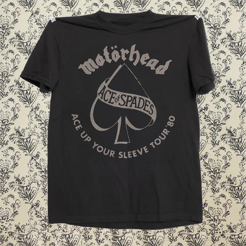 Motorhead Ace Up Your Sleeve Tour 80 Черная футболка Размер S-