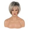 Европейский и американский стиль женская мода повседневное использование естественный вид короткий прямой градиент блонд боб парик