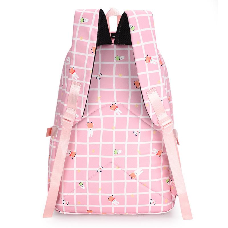 Women's Lightweight Backpack Girls Large Capacity Travel Backpack Printed Student School Bag