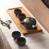 Bamboo Tea Tray Chinese Set Board Japanese Serving for Household