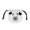 Nagano Characters Plush Lottery 4th Prize Mini Pug Face Drawstring Bag