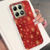 Роскошный блестящий чехол-снежинка на Рождество для Xiaomi 14T 13T 11 Lite NE Poco X5 M6 X6 X7 X3 Pro NFC C65 C61 M5S Жесткий чехол