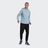 adidas Essential Logo Print Повседневная куртка с капюшоном Мужская верхняя одежда Синий HY5833