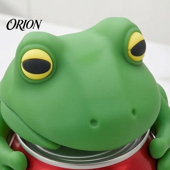 Dustproof Drink Cover Cute Frog Soda Can Cover, 3D Print PLA Beverage Lid Easy Clean Protector Protector, Sleeves for Outdoor Activities And