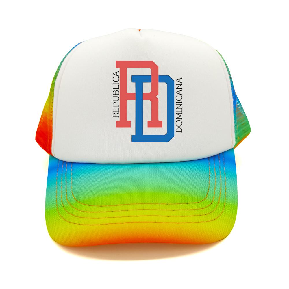 Dominican Republic RD Flag Pride Dominican Trucker Hat Summer Mesh Net Baseball Cap FeUnisex Unisex Retro Dad Gift Caps