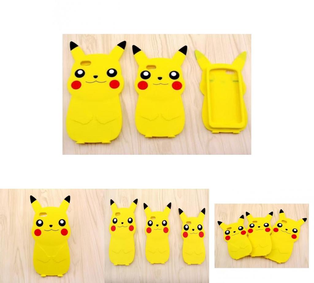 Pikachu Silicone Phone Case For Iphone 5 6 Plus With Drop Protection And Stress Relief