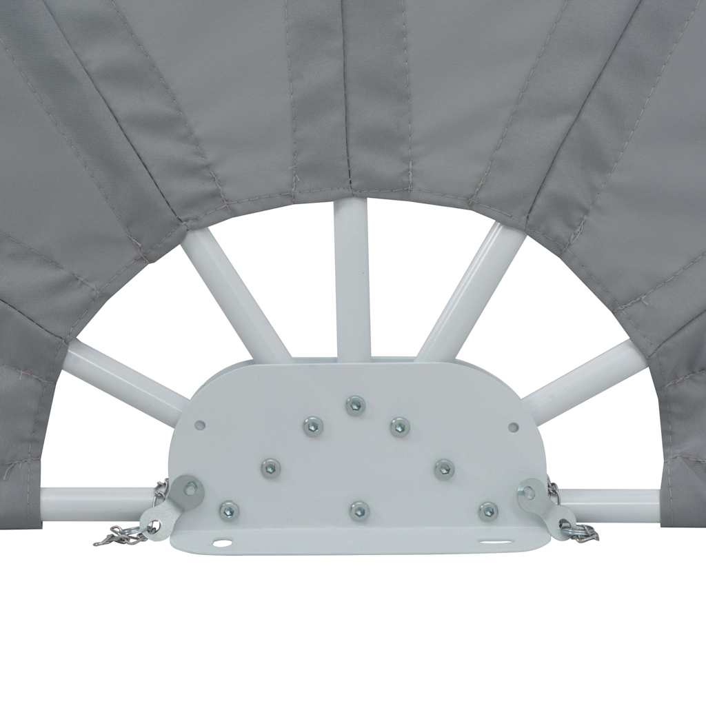 Folding Patio Side Fan Grey 160 cm