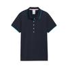 X Ap W Пике Поло Коллаборация Классная дышащая удобная мягкая рубашка поло с коротким рукавом Женские топы Темно-синий 626854-02