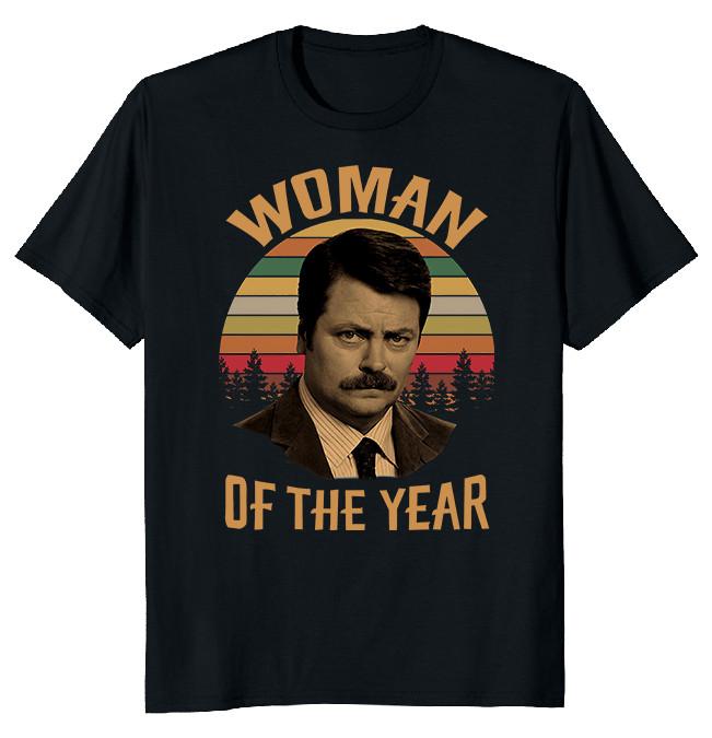 NEW LIMITED Woman of The Year Funny Novelty Heavy Cotton Tee