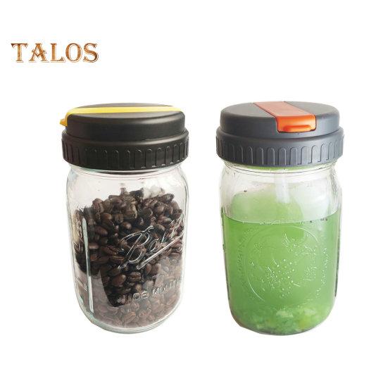 1 комплект, стеклянная крышка для чашки, не содержащая BPA, герметичный пластик, практичная герметичная крышка для хранения напитков, аксессуары для консервирования