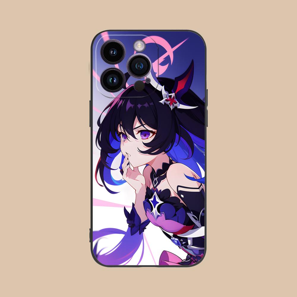 HSR Seele Матовый ТПУ Чехол для Мобильного Телефона для iPhone 17 16 15 14 13 12 11 X XR XS 8 7 Air Pro Max Plus Mini Цветной Чехол