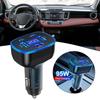 95W 5 In 1 Digital Display Fast Car Charger For I-Phone 15 14 Pro M-acBook USB A C Quick Charger Easy To Carry, Plug And Play