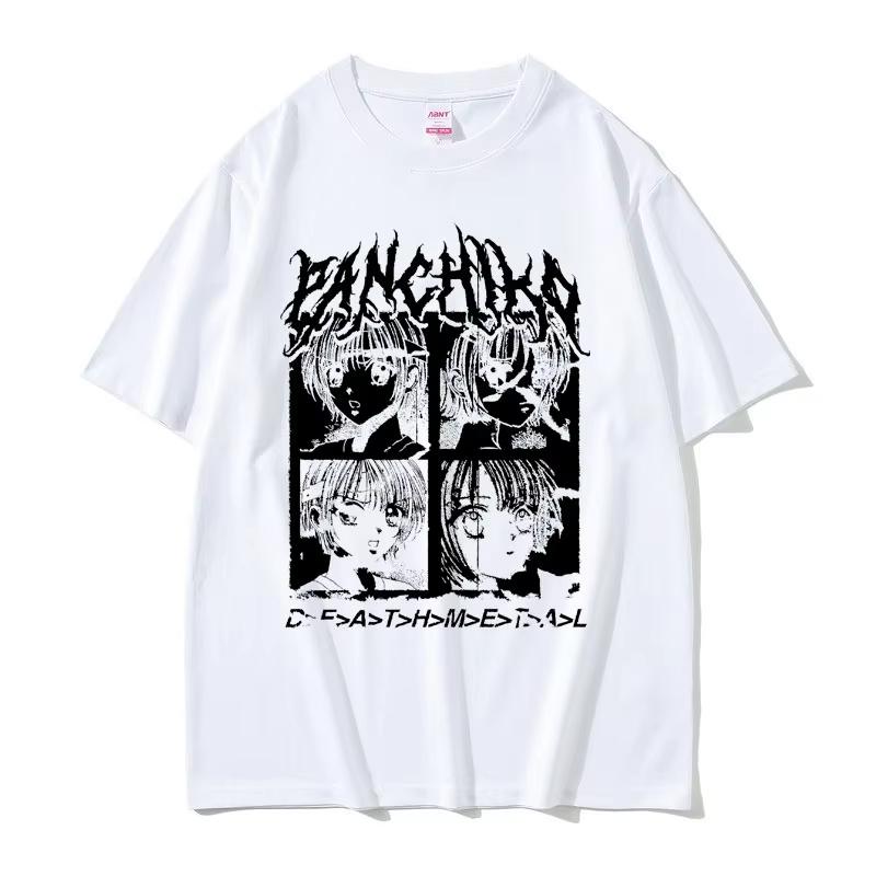 Panchiko DEATHMETAL Графический принт с изображением обложки альбома Футболка Мужская Женская Хип-Хоп Летняя Футболка Мужская Винтажная Футболка Мужская Повседневная Хлопковая Футболка