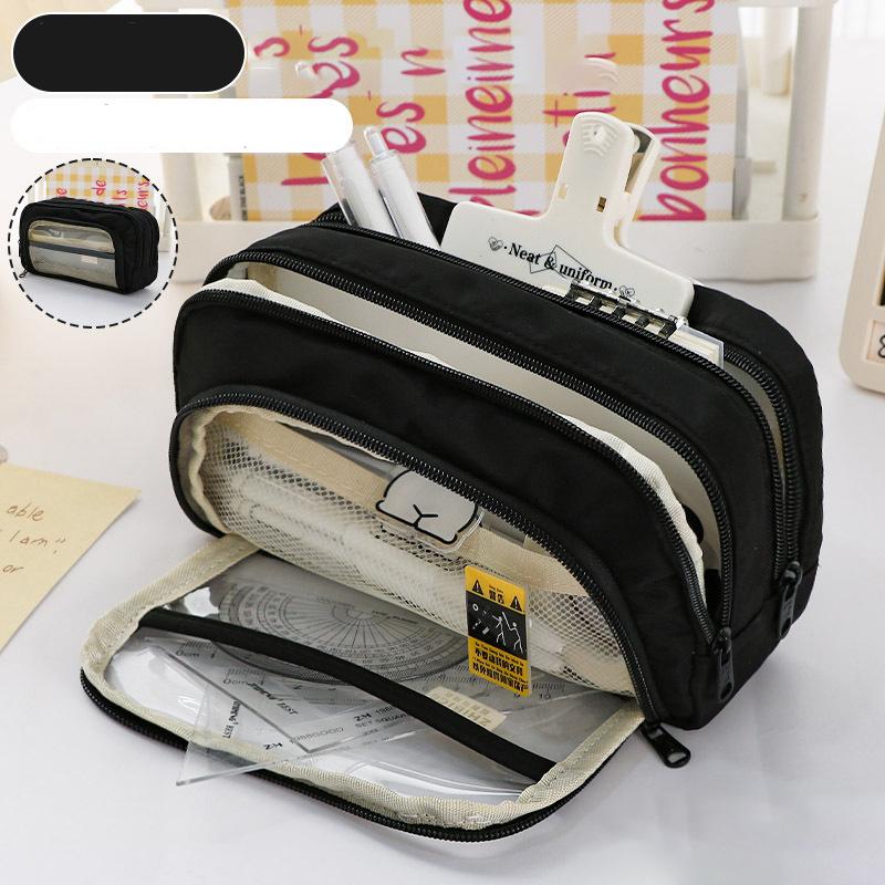 Эстетическая сумка-карандаш для новых девочек, школьные чехлы, милый держатель для канцелярских принадлежностей, сумка-карандаш на молнии, школьные принадлежности