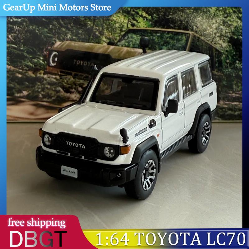 AFM5 DBGT 1:64 Toyota Land Cruiser LC70 Plastic Chassis Alloy Body Miniature Model Off-Road SUV Diecast JDM Collectors Toy Car Gift