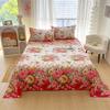 Bed Sheet Full Sets Flower Printed Flat Bed Sheets Sabanas Cama Individual Single/Queen/King Bedsheets for Double Bed Top Sheet