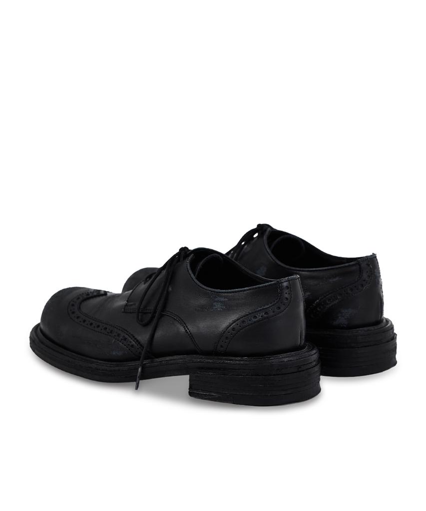 Negative Three Wingtip Derby_Rub-Off Black
