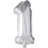 Ballon chiffre - Aluminium - 1 - Hélium - Embout buccal amovible - Décoration anniversaire
