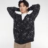 New MLB Knitwear Unisex Charcoal Gray 3AKCM0134-50CGS