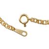 K18 18K Gold Kihei Anklet 2 Sides Double Width Selectable Size Pull Ring Gold Hollow Chain Size 25cm [Speranza] 2.3mm