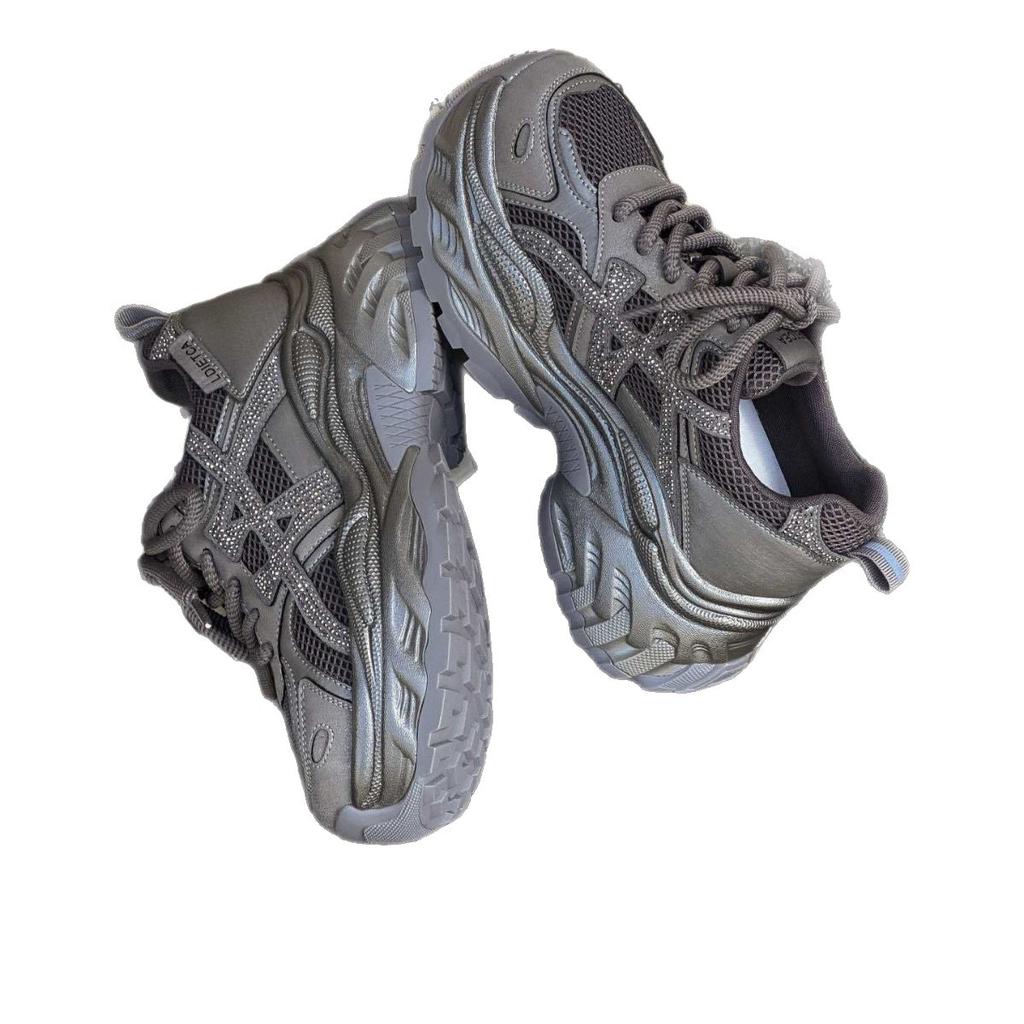 Париж ретро немецкие тренировочные кроссовки женские туфли 2025 новые шнуровка повседневная обувь платформа интернет-знаменитость популярные спортивные туфли папины кроссовки