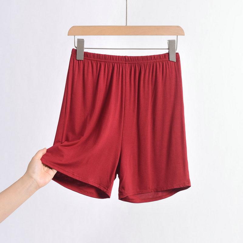 Модальные шорты Wide Leg, однотонные летние женские шорты выше колена, большие размеры, свободные спальные шорты